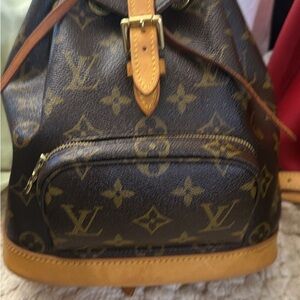 Louis Vuitton Brown and Tan Monogram Backpack